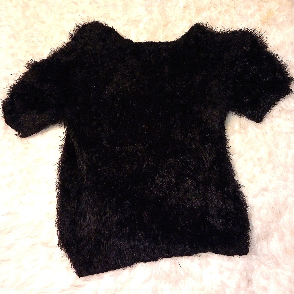 FAUX FUR BLOUSE